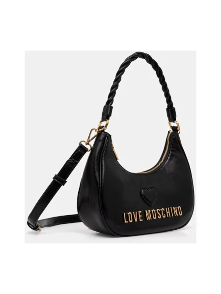 Torebka Love Moschino skórzana czarna