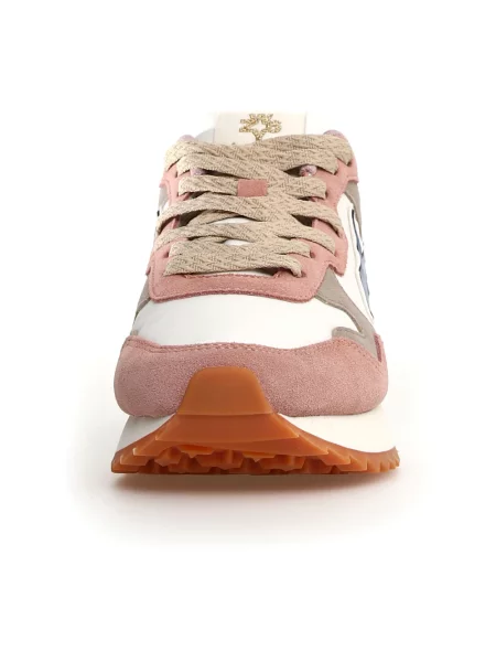 Sneakersy W6yz z nadrukiem zwierzęcym różowe