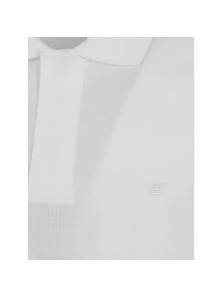 Koszulka polo Emporio Armani biała