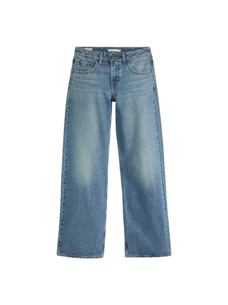 Szerokie jeansy Levi's niebieskie