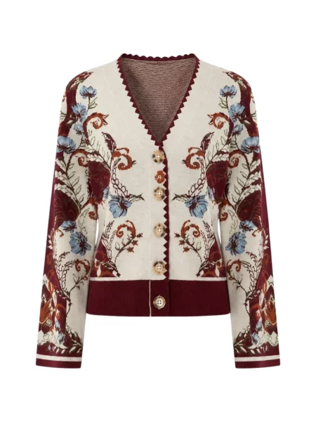 Cardigan Farm Rio cu model floral