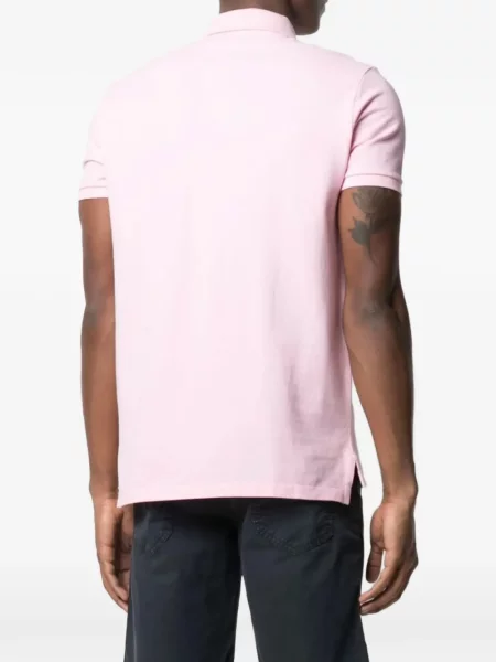 Λινό ριγέ polo Polo Ralph Lauren με κέντημα πράσινο