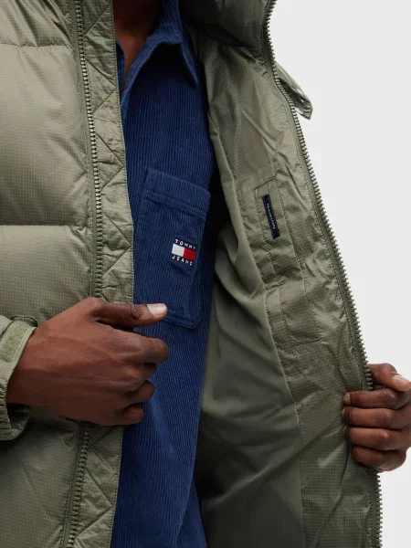 Джинсова куртка Tommy Jeans зелена
