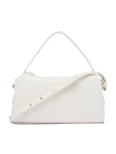 Calvin Klein Ročna torba Emblem Trio Top Handle Camera Ba bela