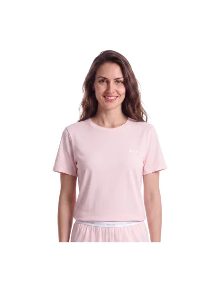 HUGO T-Shirt jasny różowy
