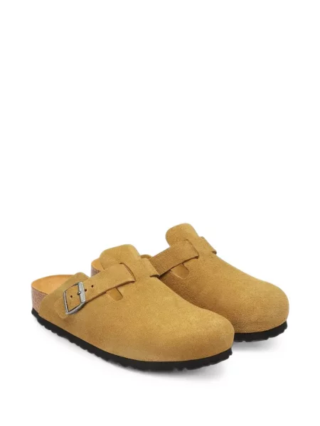 Sandale Birkenstock din piele de căprioară galben