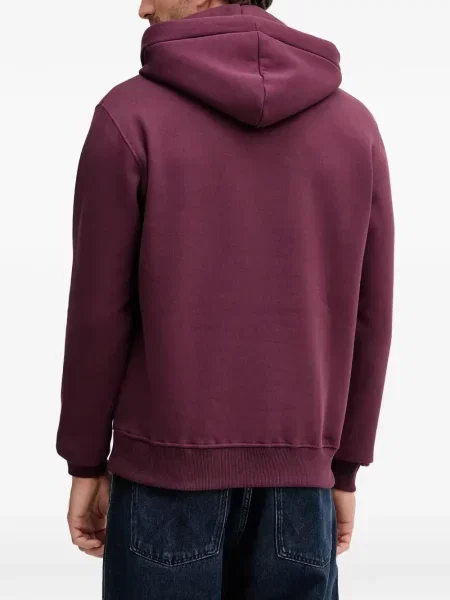 Hanorac cu glugă Alpha Industries cu imagine cu cordon violet