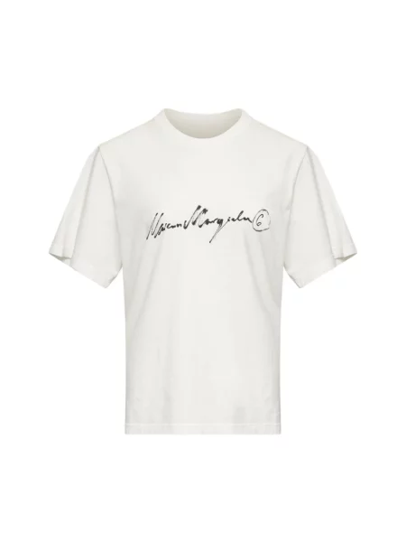Koszulka Mm6 Maison Margiela z logo biała