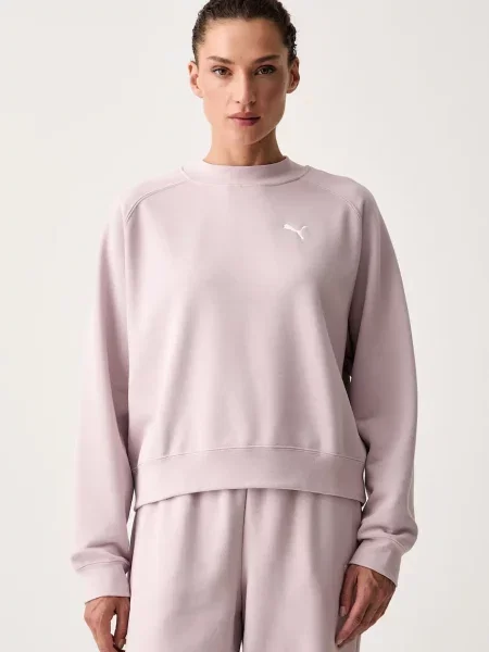 Puma melegítő szett női pamuttal rózsaszín