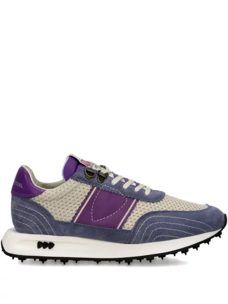 Sneakerși Philippe Model Paris din piele de căprioară violet