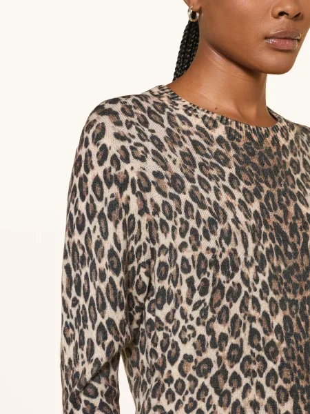 Dorothee Schumacher Svetry Leopard Statements S Kašmírem A Rukávy béžová / hnědá černá
