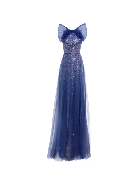Rochie Gemy Maalouf cu paiete albastru