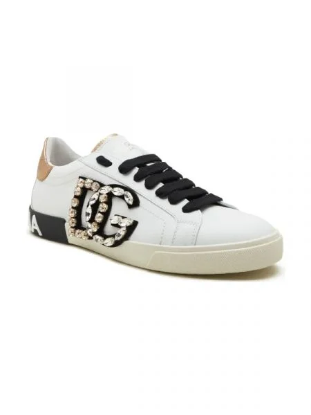 Dolce & Gabbana Bőr tornacipő fehér