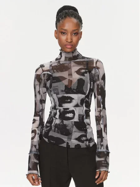 HUGO Tričko Deuphoria / šedobéžová šedá