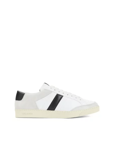 Sneakersy Tom Ford zamszowe białe