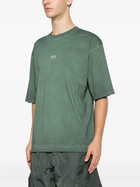 Tricou Oakley cu decolteu rotund verde