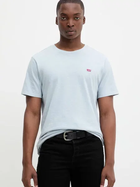 Тениска Levi's с изчистен дизайн синьо