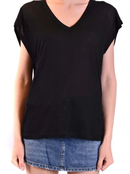 Tricou Dondup cu decolteu în V negru