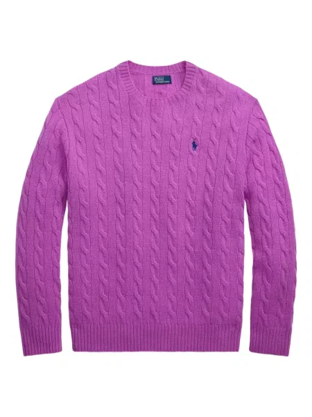 Căciulă Polo Ralph Lauren cu broderie cu dungi cowboy roșu