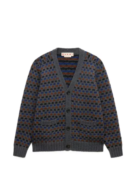 Cardigan Marni de lână gri