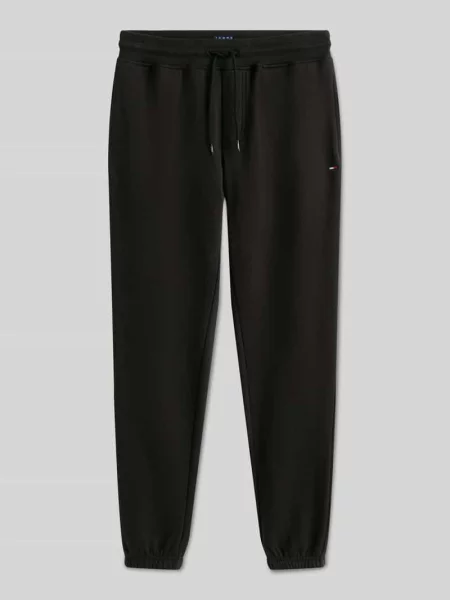 Spodnie dresowe o kroju slim fit z mieszanki bawełny Tommy Jeans czarne