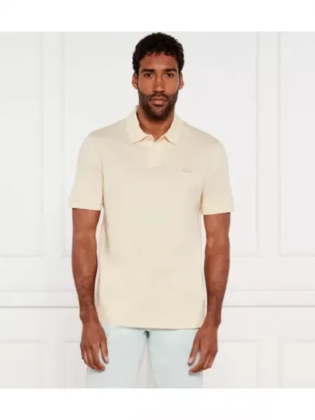 BOSS ORANGE Polo Pe_Interlock portocaliu