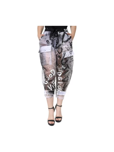 Spodnie cargo Dolce And Gabbana z nadrukiem