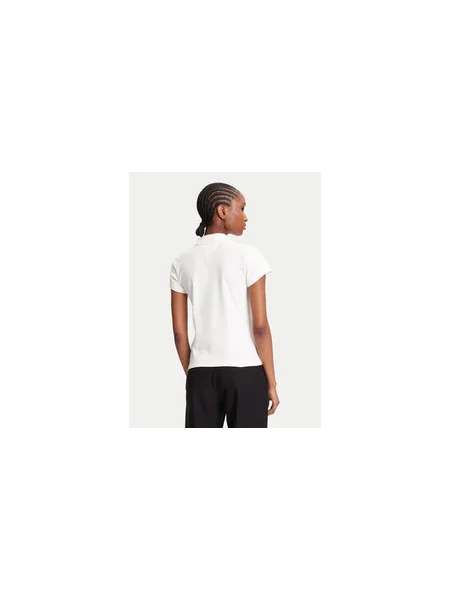 Tommy Hilfiger Pólóing Gold Button Ekru Slim Fit aranyszínű