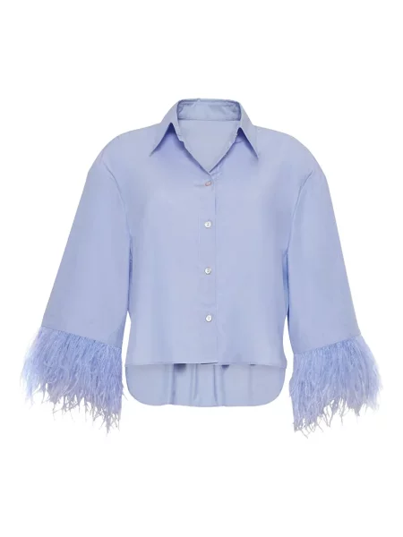 Cămașă Cara Cara cu pene albastru