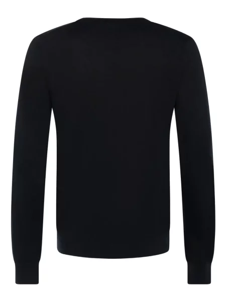 Pulover Franzese Collection cu decolteu în U negru