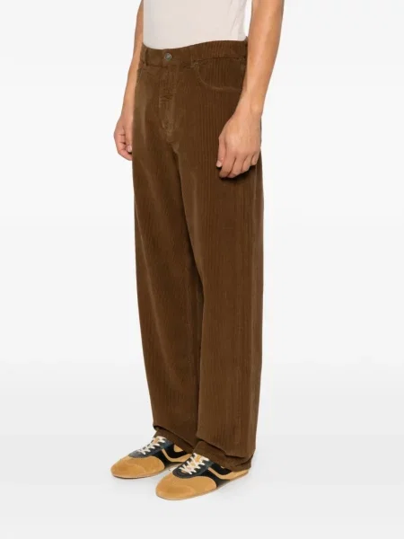 Pantaloni Alanui de catifea cord cu autograf maro
