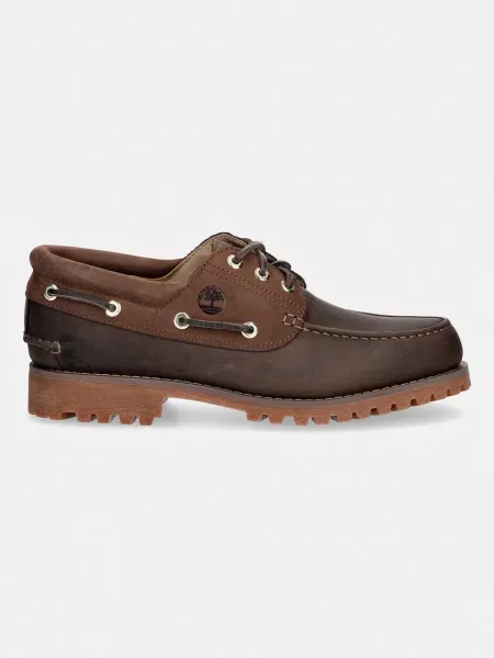 Timberland mocasini pentru bărbați din piele Authentic maro
