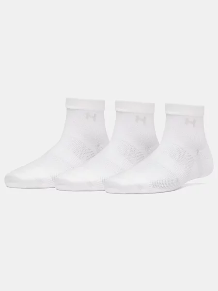 UNDER ARMOUR skarpety za kostkę sportowe Vanish 3 szt L białe