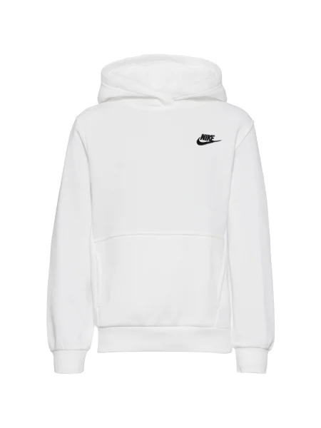Hanorac din fleece copii Nike Sportswear alb