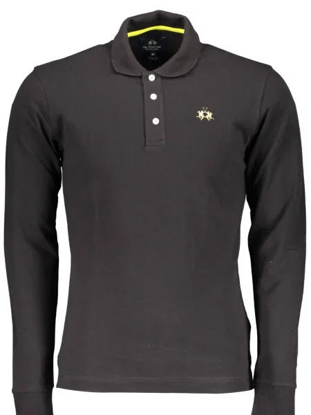 Polo La Martina cu mâneci lungi negru