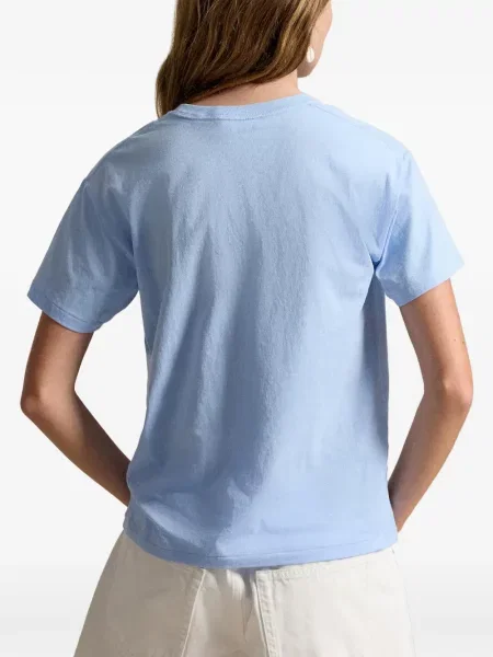 Kerek nyakú klasszikus kockás zokni Polo Ralph Lauren fehér