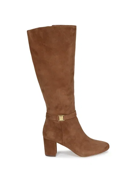 Čižmy nad kolená Lauren Ralph Lauren hnedá