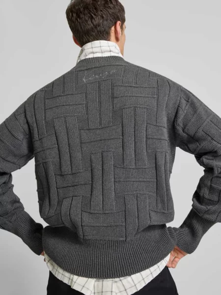 Sweter z imitacji dzianiny Kenzo
