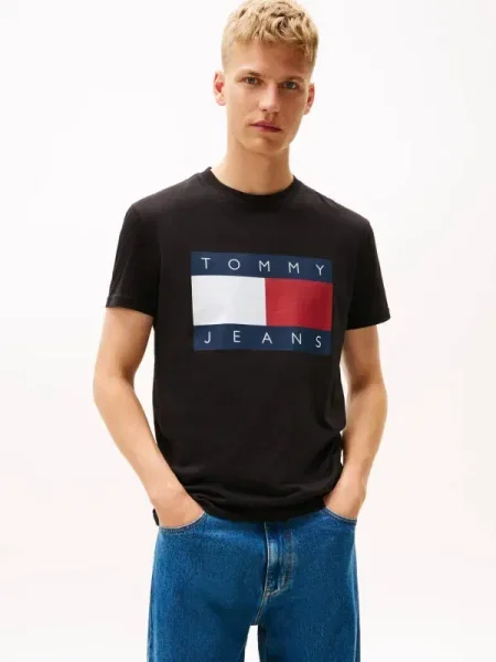 Póló Tommy Jeans fekete