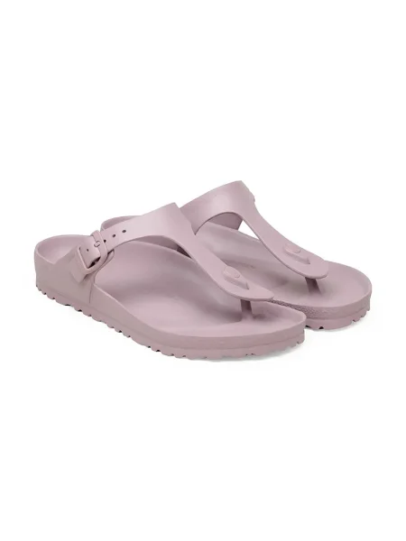Șlapi Birkenstock cu toc plat violet