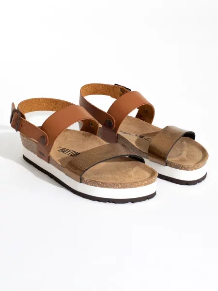 Bayton Sandale Gladstone maro negru