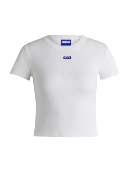 HUGO BLUE Koszulka Baby Tee_B Kobiety jednolity M biały