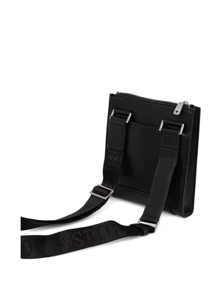 Crossbody torba Guess s autogramom crna