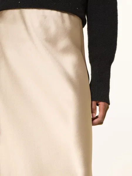 Herzen's Angelegenheit Spódnica Satynowa beige beżowa