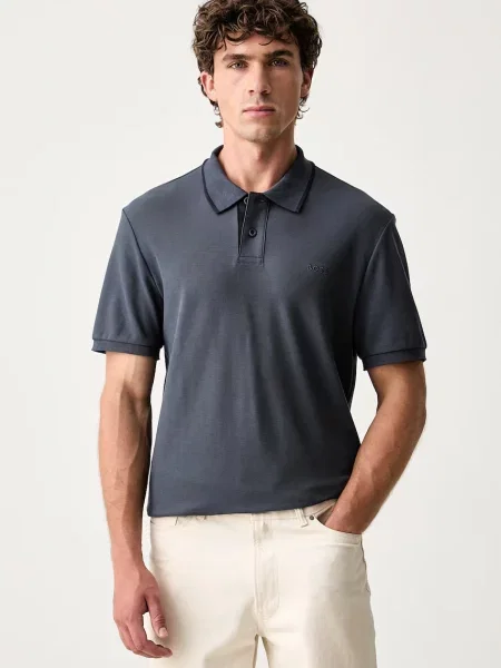 Tricou polo Boss Orange portocaliu