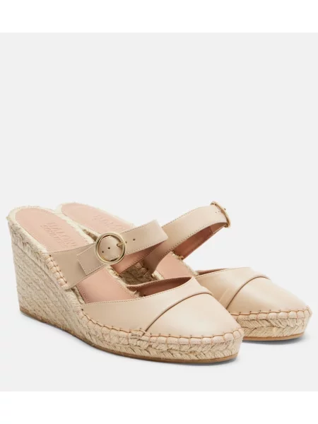 Espadrile Malone Souliers din piele bej