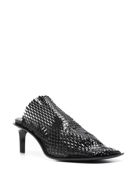 Papuci tip mules Kenzo plasă negru