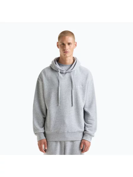 Mikina Diadora Hoodie Athletic Logo high rise melange šedá