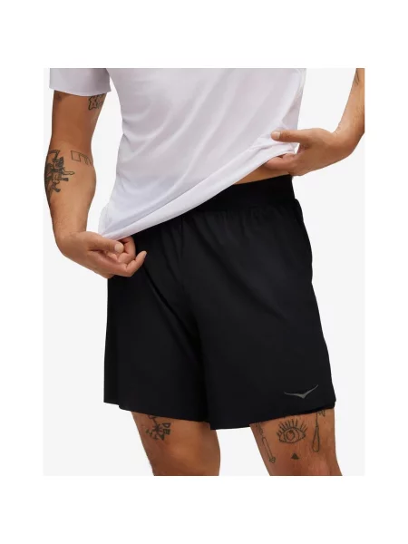 Spodenki krótkie HOKA Glide 7 inch czysty S czarny