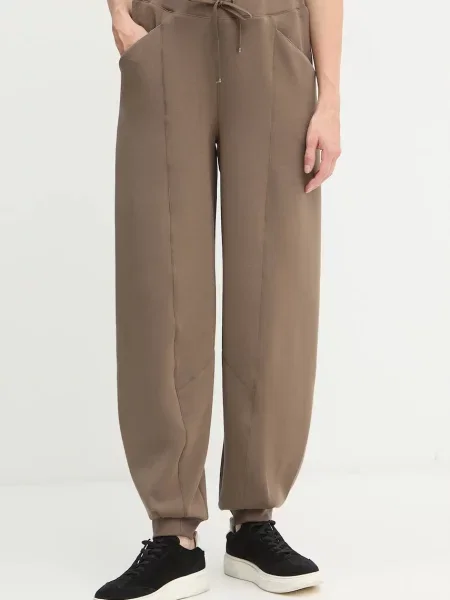 BOSS pantaloni de trening uni maro